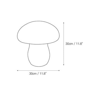 Alabaster Mushroom Table Lamp – detail 3 — Dimension drawings 1