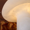 Load image into Gallery viewer, Alabaster Mushroom Table Lamp