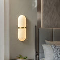 Load image into Gallery viewer, Alabaster Pill Wall Lamp