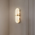 Load image into Gallery viewer, Alabaster Pill Wall Lamp