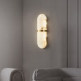 Load image into Gallery viewer, Alabaster Pill Wall Lamp