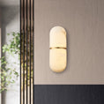 Load image into Gallery viewer, Alabaster Pill Wall Lamp