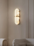 Load image into Gallery viewer, Alabaster Pill Wall Lamp