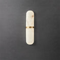 Load image into Gallery viewer, Alabaster Pill Wall Lamp