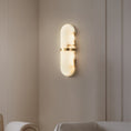 Load image into Gallery viewer, Alabaster Pill Wall Lamp