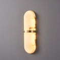 Load image into Gallery viewer, Alabaster Pill Wall Lamp
