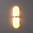 Load image into Gallery viewer, Alabaster Pill Wall Lamp