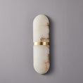Load image into Gallery viewer, Alabaster Pill Wall Lamp