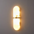 Load image into Gallery viewer, Alabaster Pill Wall Lamp