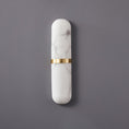 Load image into Gallery viewer, Alabaster Pill Wall Lamp