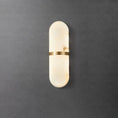 Load image into Gallery viewer, Alabaster Pill Wall Lamp