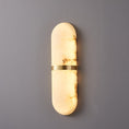 Load image into Gallery viewer, Alabaster Pill Wall Lamp