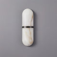 Load image into Gallery viewer, Alabaster Pill Wall Lamp