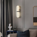 Load image into Gallery viewer, Alabaster Pill Wall Lamp