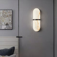 Load image into Gallery viewer, Alabaster Pill Wall Lamp