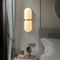 Load image into Gallery viewer, Alabaster Pill Wall Lamp