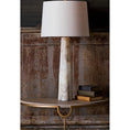 Load image into Gallery viewer, Marble Quatrefoil Table Lamp