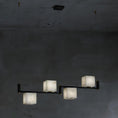 Load image into Gallery viewer, Alabaster Square Box Chandelier