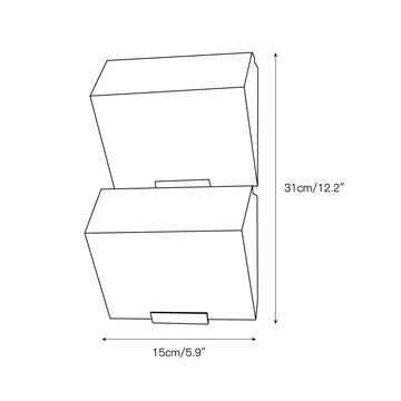 Alabaster Staircase Wall Lamp – detail 4 — Dimension drawings 2