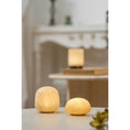 Load image into Gallery viewer, Alabaster Striped Table Lamp (Built-in Battery)