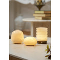 Load image into Gallery viewer, Alabaster Striped Table Lamp (Built-in Battery)