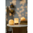Load image into Gallery viewer, Alabaster Striped Table Lamp (Built-in Battery)