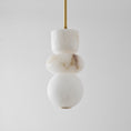Load image into Gallery viewer, Alabaster Totem Pendant Lamp