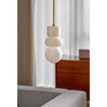 Load image into Gallery viewer, Alabaster Totem Pendant Lamp