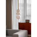 Load image into Gallery viewer, Alabaster Totem Pendant Lamp