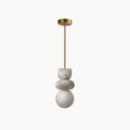 Load image into Gallery viewer, Alabaster Totem Pendant Lamp