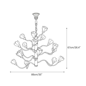 Aldean Chandelier – detail 5 — Dimension drawings 3