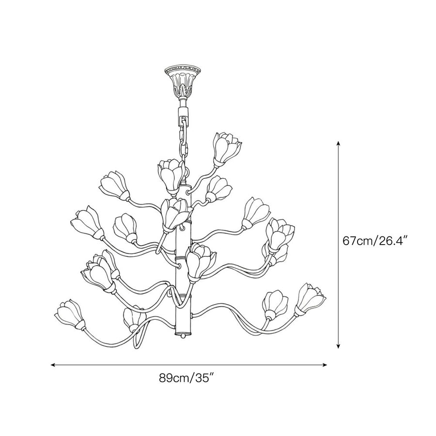 Aldean Chandelier – detail 5 — Dimension drawings 3