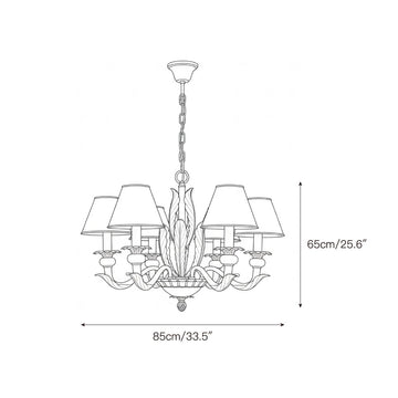 Alicia Chandelier – detail 3 — Dimension drawings 1