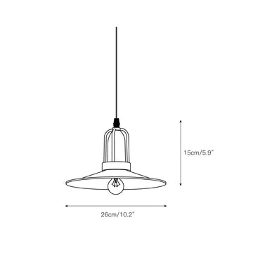 Allentown Pendant Light – detail 3 — Dimension drawings 1