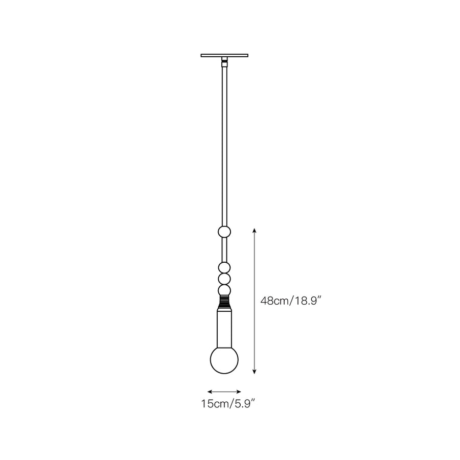 Allia Pendant Light – detail 3 — Dimension drawings 1