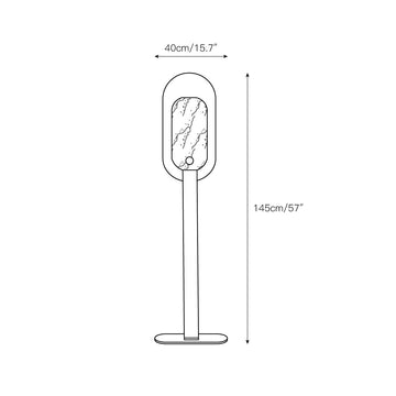 Altai Floor Lamp – detail 4 — Dimension drawings 2