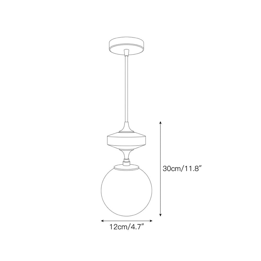 Hanglamp Alys Albast — Dimension drawings 1