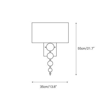 Amasya Wall Lamp – detail 3 — Dimension drawings 1