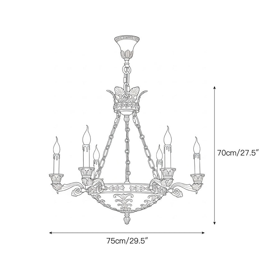 Amelie Grand Chandelier – detail 3 — Dimension drawings 1
