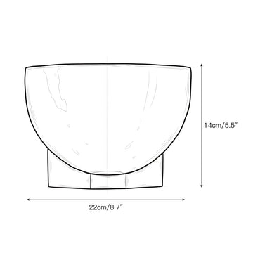 Ando Brass Alabaster Sconce – detail 4 — Dimension drawings 1