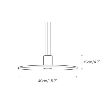 Andromeda Pendant Lamp – detail 3 — Dimension drawings 1