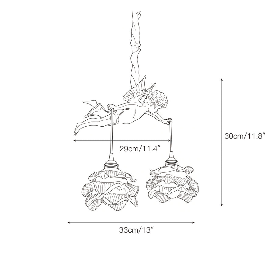 Angel Glass Pendant Lamp – detail 7 — Dimension drawings 5