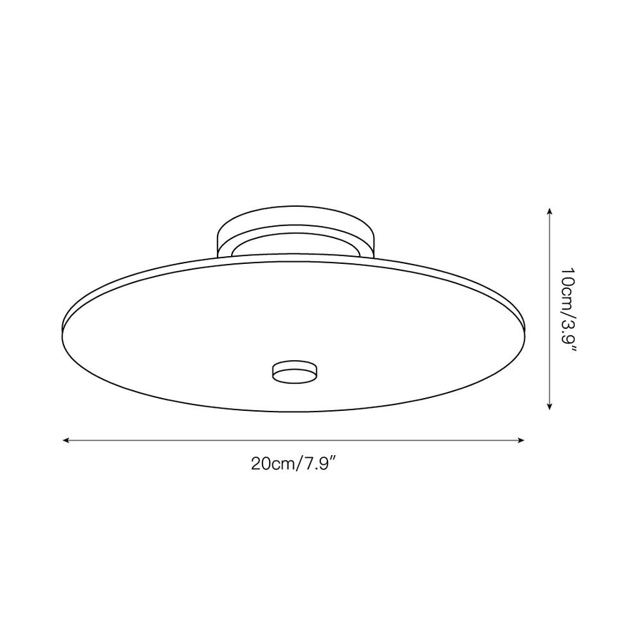 Ankeny Alabaster Ceiling Lamp – detail 3 — Dimension drawings 1