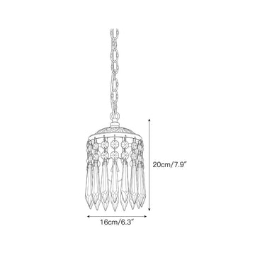 Antler Crystal Pendant Lamp – detail 3 — Dimension drawings 2