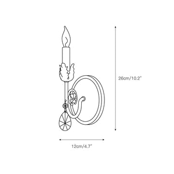 Antonia Wall Lamp – detail 3 — Dimension drawings 1