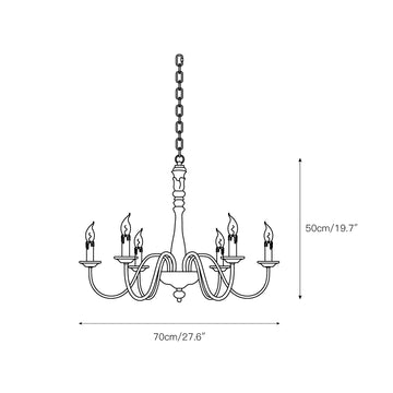 Apalachicola Chandelier – detail 3 — Dimension drawings 1