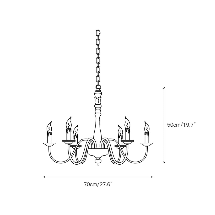 Apalachicola Chandelier – detail 3 — Dimension drawings 1