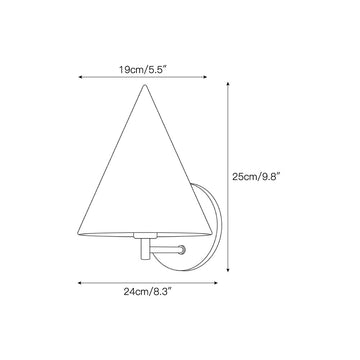 Apex Alabaster Wall Sconce – detail 3 — Dimension drawings 1