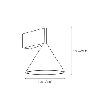 Apollo Aluminum Wall Lamp – detail 3 — Dimension drawings 1