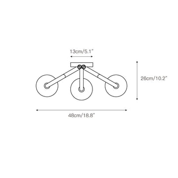 Apollo Wall Lamp – detail 5 — Dimension drawings 3